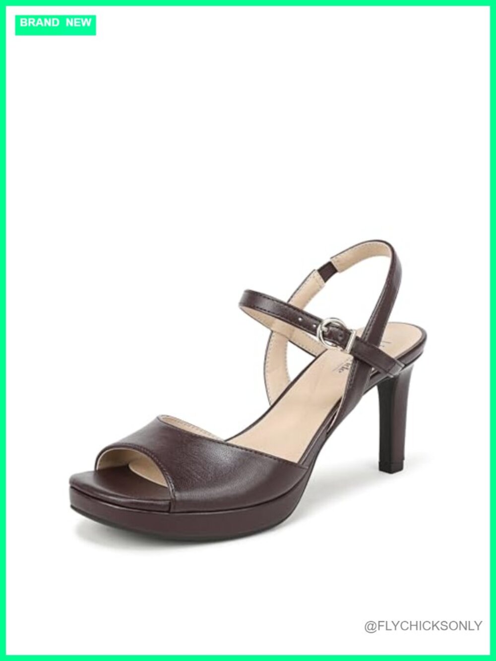 LifeStride Gwendolyn Platform Stiletto Heel Peep Toe Ankle Strap Sandal